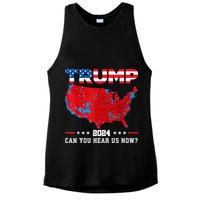Trump 2024 Can You Hear Us Now Map Of 2024 Election Results Ladies PosiCharge Tri-Blend Wicking Tank