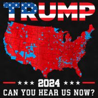 Trump 2024 Can You Hear Us Now Map Of 2024 Election Results Ladies PosiCharge Tri-Blend Wicking Tank