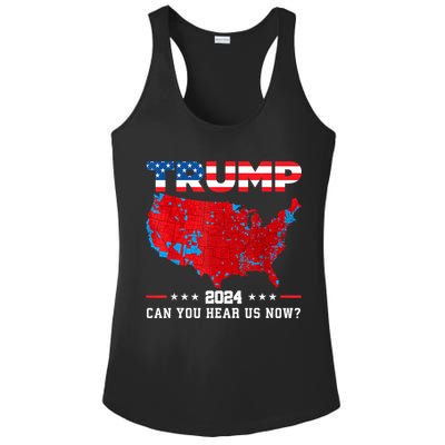 Trump 2024 Can You Hear Us Now Map Of 2024 Election Results Ladies PosiCharge Competitor Racerback Tank