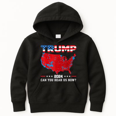 Trump 2024 Can You Hear Us Now Map Of 2024 Election Results Kids Hoodie