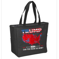 Trump 2024 Can You Hear Us Now Map Of 2024 Election Results Zip Tote Bag