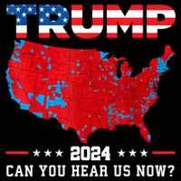 Trump 2024 Can You Hear Us Now Map Of 2024 Election Results Zip Tote Bag