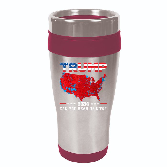 Trump 2024 Can You Hear Us Now Map Of 2024 Election Results 16oz Travel Tumbler