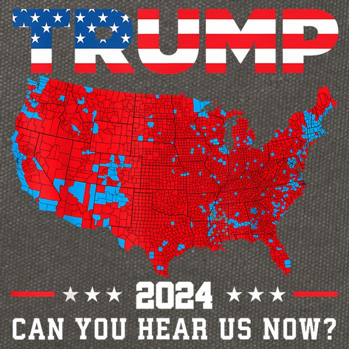 Trump 2024 Can You Hear Us Now Map Of 2024 Election Results Cotton Canvas Backpack