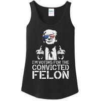 Trump 2024 Convicted Felon IM Voting Convicted Felon 2024 Ladies Essential Tank