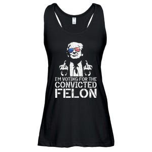 Trump 2024 Convicted Felon IM Voting Convicted Felon 2024 Ladies Essential Flowy Tank