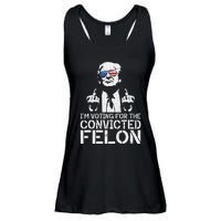 Trump 2024 Convicted Felon IM Voting Convicted Felon 2024 Ladies Essential Flowy Tank