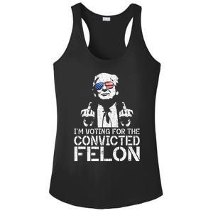 Trump 2024 Convicted Felon IM Voting Convicted Felon 2024 Ladies PosiCharge Competitor Racerback Tank