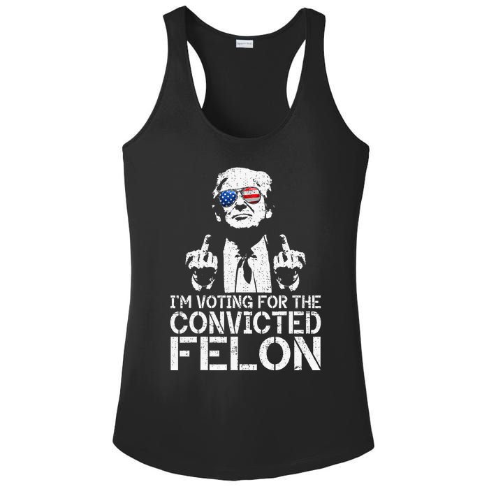 Trump 2024 Convicted Felon IM Voting Convicted Felon 2024 Ladies PosiCharge Competitor Racerback Tank