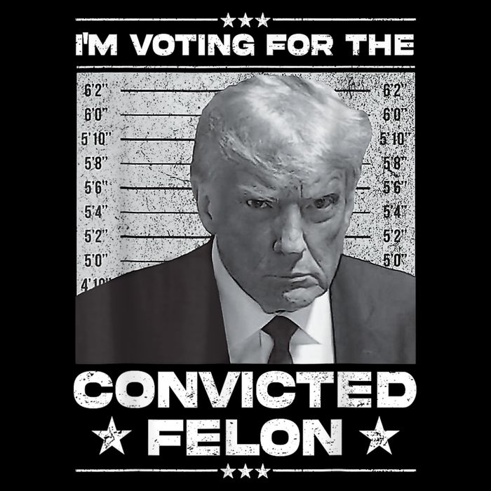 Trump 2024 Convicted Felon IM Voting Convicted Felon 2024 Drawstring Bag
