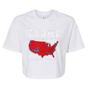 Trump 2024 Can You Hear Us Now Map Of 2024 Election Results Bella+Canvas Jersey Crop Tee