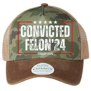 Trump 2024 Convicted Felon Legacy Tie Dye Trucker Hat