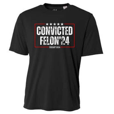 Trump 2024 Convicted Felon Cooling Performance Crew T-Shirt