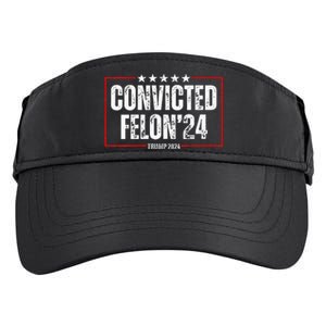 Trump 2024 Convicted Felon Adult Drive Performance Visor