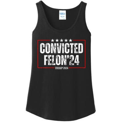 Trump 2024 Convicted Felon Ladies Essential Tank