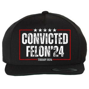 Trump 2024 Convicted Felon Wool Snapback Cap