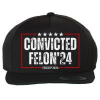 Trump 2024 Convicted Felon Wool Snapback Cap