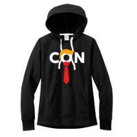 Trump 2024 Convicted Felon Don The Con Women's Fleece Hoodie