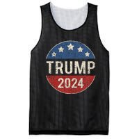 Trump 2024 Campaign Button Re Elect President Trump Mesh Reversible Basketball Jersey Tank