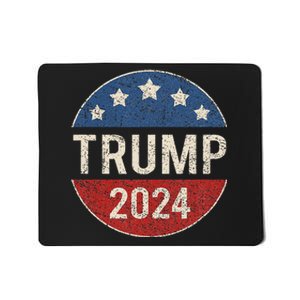 Trump 2024 Campaign Button Re Elect President Trump Mousepad