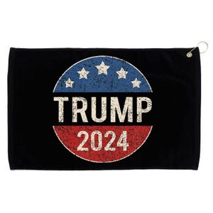 Trump 2024 Campaign Button Re Elect President Trump Grommeted Golf Towel