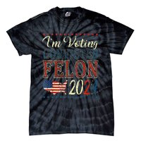 Trump 2024 Convicted Felon IM Voting Convicted Felon 2024 Tie-Dye T-Shirt