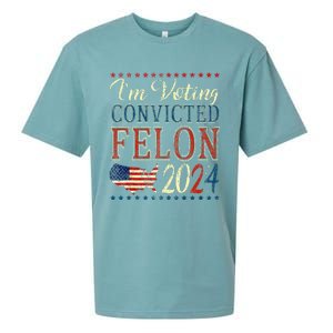 Trump 2024 Convicted Felon IM Voting Convicted Felon 2024 Sueded Cloud Jersey T-Shirt