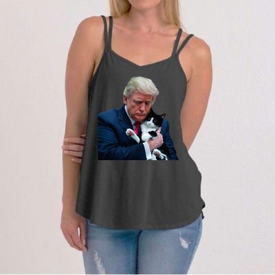 Trump 2024 Cat Maga Funny Trump Cat Women's Strappy Tank