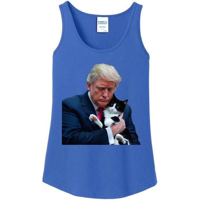 Trump 2024 Cat Maga Funny Trump Cat Ladies Essential Tank