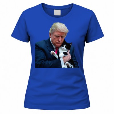 Trump 2024 Cat Maga Funny Trump Cat Women's T-Shirt