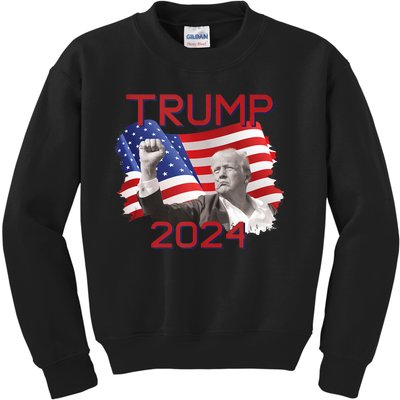 Trump 2024 Campaign Kids Sweatshirt