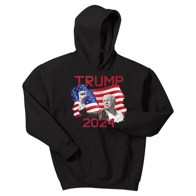 Trump 2024 Campaign Kids Hoodie