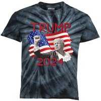 Trump 2024 Campaign Kids Tie-Dye T-Shirt