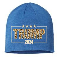 Trump 2024 Cheetah Funny Gift Sustainable Beanie