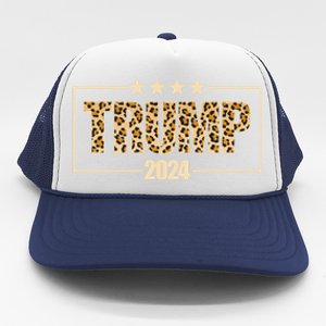 Trump 2024 Cheetah Funny Gift Trucker Hat