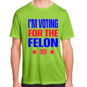 Trump 2024 Convicted Felon IM Voting Convicted Felon 2024 Adult ChromaSoft Performance T-Shirt