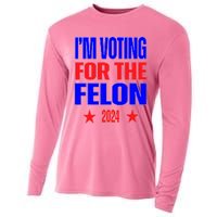 Trump 2024 Convicted Felon IM Voting Convicted Felon 2024 Cooling Performance Long Sleeve Crew