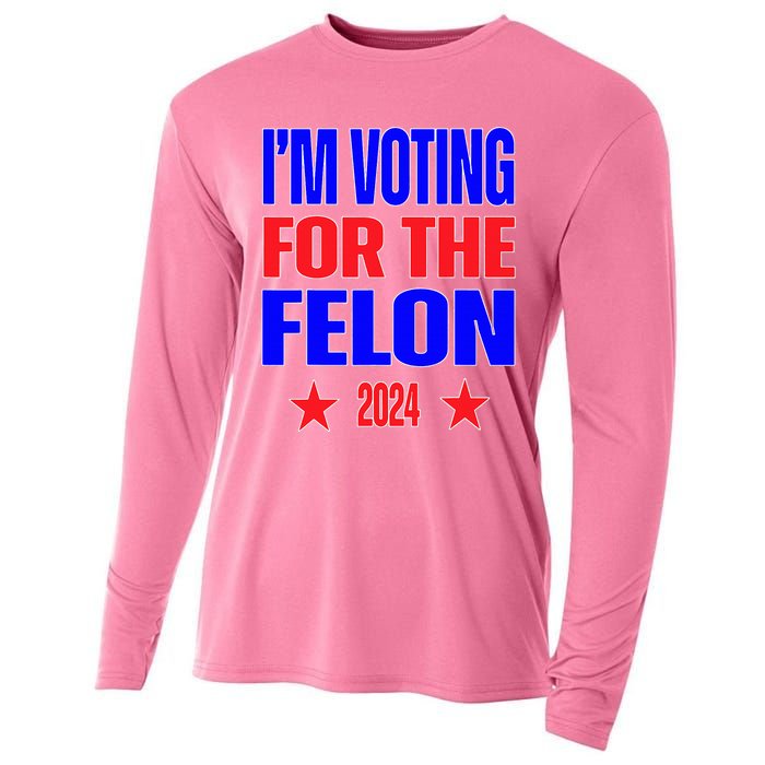 Trump 2024 Convicted Felon IM Voting Convicted Felon 2024 Cooling Performance Long Sleeve Crew