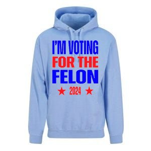 Trump 2024 Convicted Felon IM Voting Convicted Felon 2024 Unisex Surf Hoodie