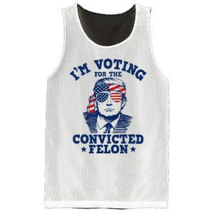 Trump 2024 Convicted Felon IM Voting Convicted Felon 2024 Mesh Reversible Basketball Jersey Tank