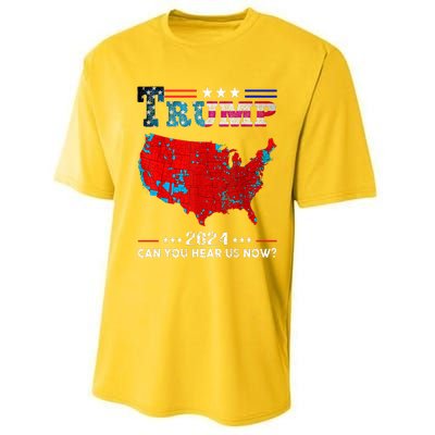 Trump 2024 Can You Hear Us Now Map Of 2024 Performance Sprint T-Shirt