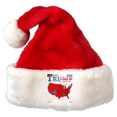 Trump 2024 Can You Hear Us Now Map Of 2024 Premium Christmas Santa Hat