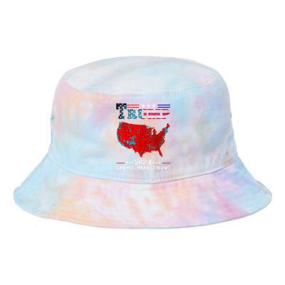 Trump 2024 Can You Hear Us Now Map Of 2024 Tie Dye Newport Bucket Hat