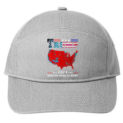 Trump 2024 Can You Hear Us Now Map Of 2024 7-Panel Snapback Hat