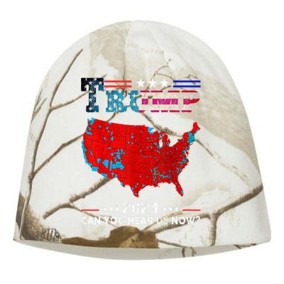 Trump 2024 Can You Hear Us Now Map Of 2024 Kati - Camo Knit Beanie