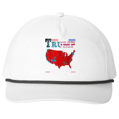 Trump 2024 Can You Hear Us Now Map Of 2024 Snapback Five-Panel Rope Hat