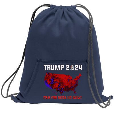 Trump 2024 Can You Hear Us Now Map Of 2024 Election Results Sweatshirt Cinch Pack Bag