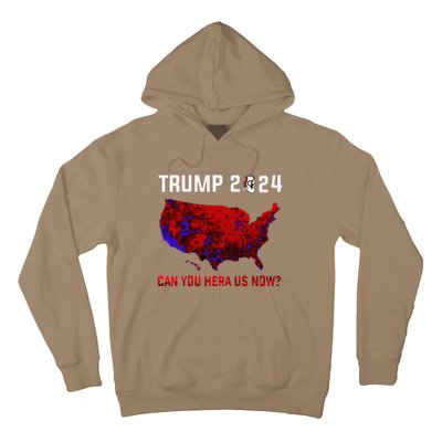 Trump 2024 Can You Hear Us Now Map Of 2024 Election Results Hoodie