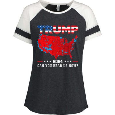 Trump 2024 Can You Hear Us Now Map Of 2024 Election Results Enza Ladies Jersey Colorblock Tee