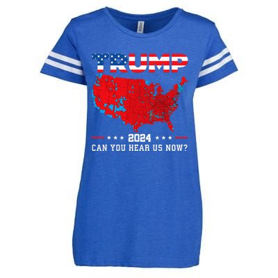 Trump 2024 Can You Hear Us Now Map Of 2024 Election Results Enza Ladies Jersey Football T-Shirt